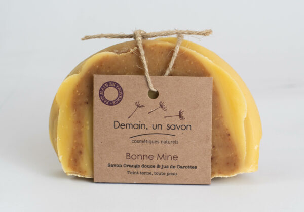 Savon Bonne Mine – Éclat et douceur aux huiles végétales et argile rouge - Demain Un Savon – Image 3