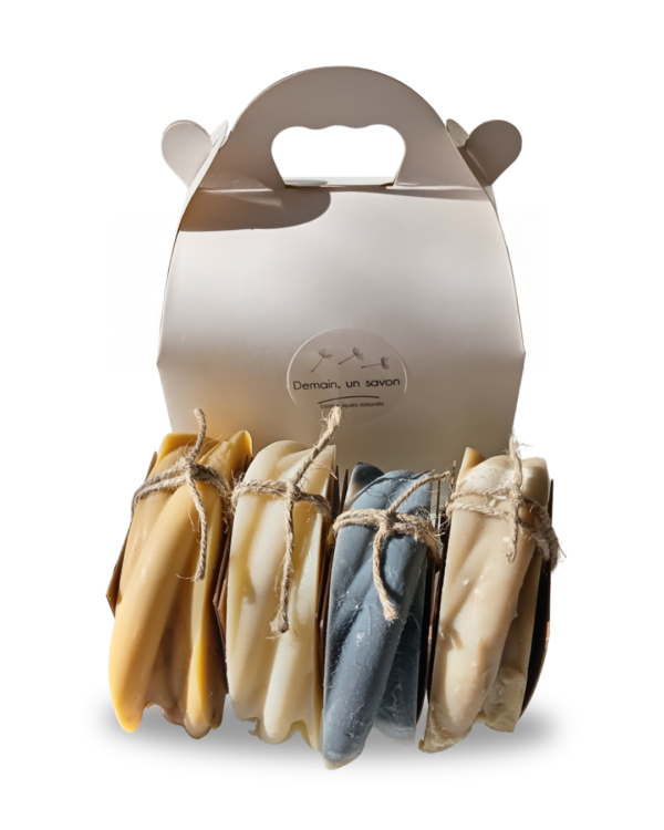 Coffret de 4 Savons à Froid - Soin Artisanal et Écoresponsable - Demain, un savon
