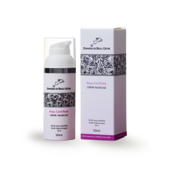 Crème Radieuse – Domaine de Beau-Lièvre | Soin anti-âge naturel à la Rose Centifolia pour un teint éclatant