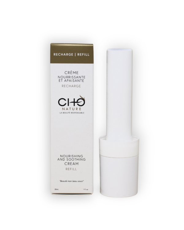 Recharge Crème Nourrissante et Apaisante - Hydratation et Réparation Écoresponsable - CHO Nature