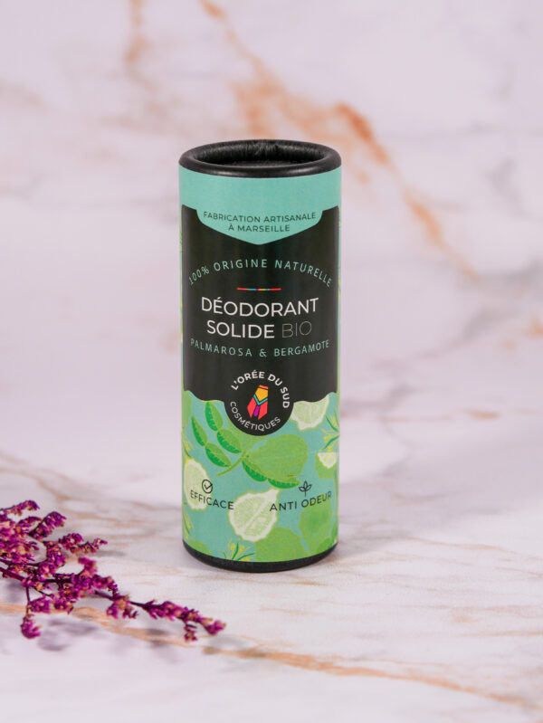 Déodorant Solide Naturel Bio Palmarosa & Bergamote - Fraîcheur Longue Durée et Protection Naturelle - L'Orée du Sud – Image 2