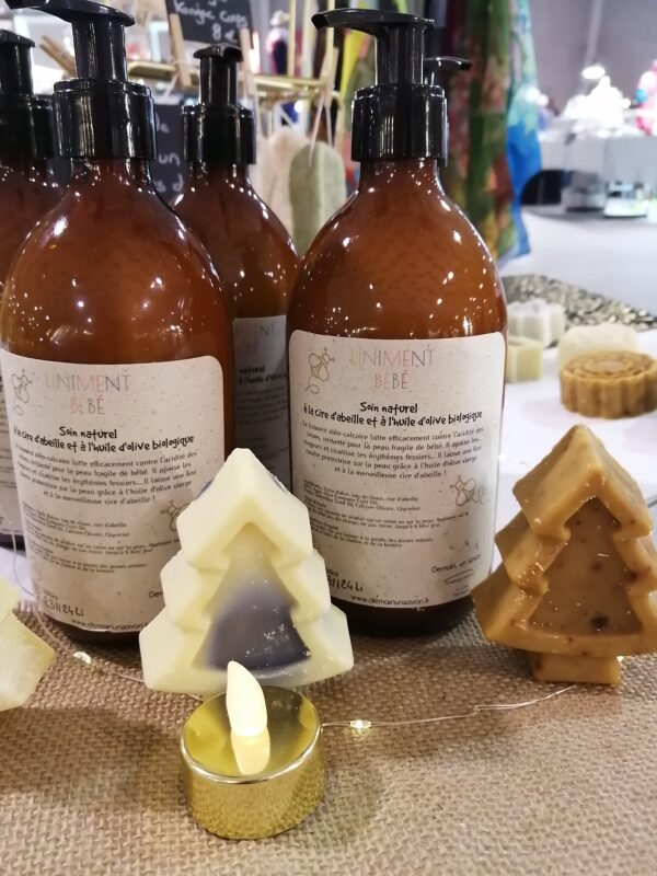Liniment Oléo-Calcaire - Soin Naturel pour Bébé en Flacon Verre Rechargeable - Demain, un savon – Image 4