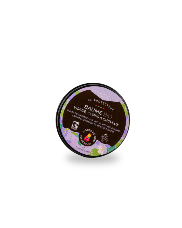 Baume Visage et Corps BIO "Le Protecteur" - Soin Hydratant et Répulsif Naturel Anti-Moustiques - L'Orée du Sud
