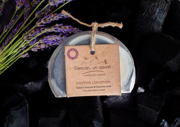 Savon Marbré Lavande – Douceur et relaxation à l’huile essentielle de lavande - Demain Un Savon – Image 2