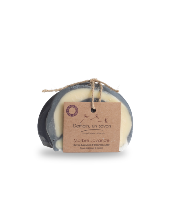 Savon Marbré Lavande – Douceur et relaxation à l’huile essentielle de lavande - Demain Un Savon