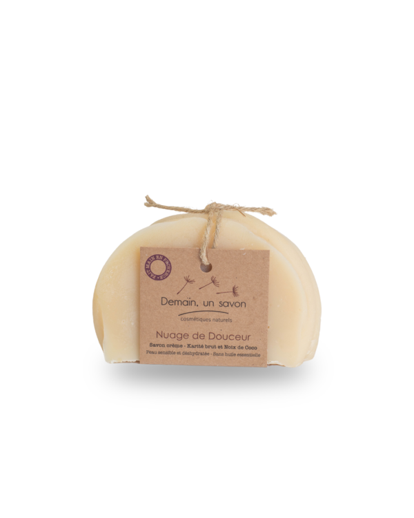 Savon Nuage de Douceur - Soin Naturel pour Peaux Sensibles et Déshydratées - Demain, un savon
