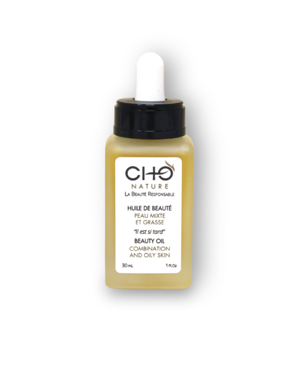 Huile de Beauté Peau Mixte et Grasse - Soin Régulateur et Purifiant - CHO Nature