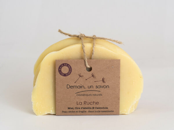 Savon RUCHE – Douceur et nutrition au miel & cire d’abeille - Demain Un Savon – Image 2
