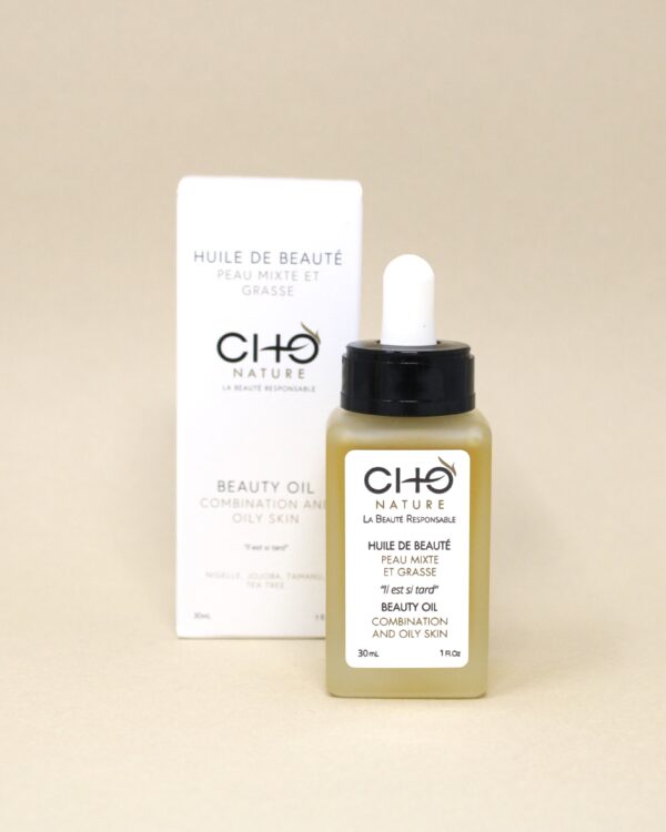 Huile de Beauté Peau Mixte et Grasse - Soin Régulateur et Purifiant - CHO Nature – Image 2