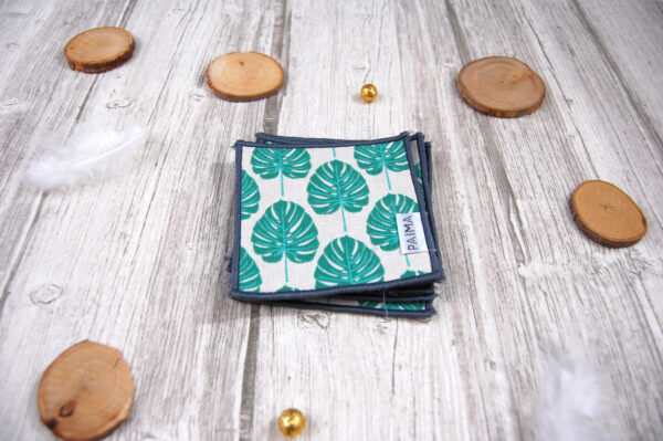 Lingettes Démaquillantes Lavables – Monstera | Douceur & Écologie au Quotidien – Païma – Image 2
