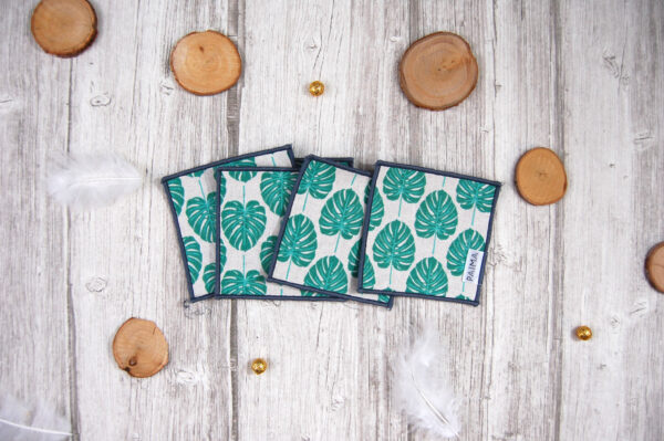 Lingettes Démaquillantes Lavables – Monstera | Douceur & Écologie au Quotidien – Païma – Image 3