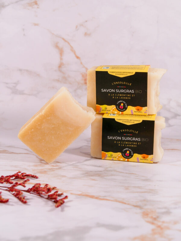 Savon L'Ensoleillé - Savon Surgras Bio pour Peaux Normales à Sèches - L'Orée du Sud – Image 2