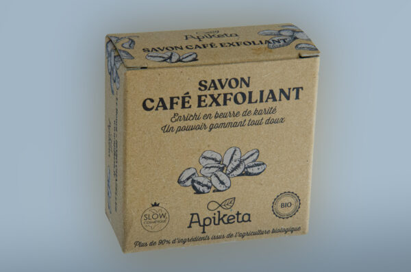Savon Café Exfoliant – Apiketa | Soin exfoliant naturel pour une peau douce et revitalisée – Image 3