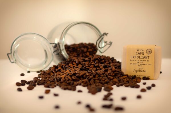 Savon Café Exfoliant – Apiketa | Soin exfoliant naturel pour une peau douce et revitalisée – Image 2