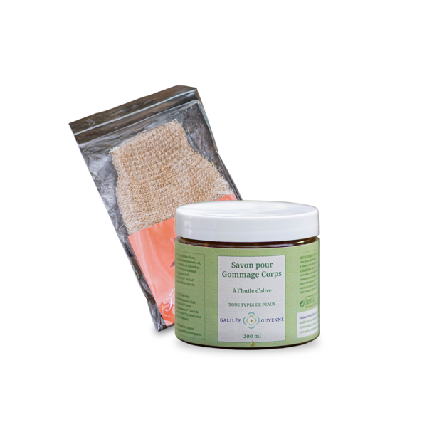 Duo Gommage Corps – Galilée Guyenne | Rituel exfoliant naturel pour une peau douce et tonifiée