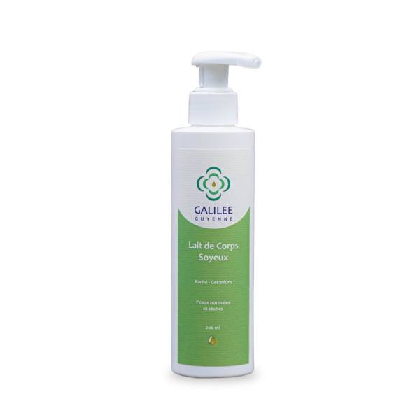 Lait de Corps Soyeux – Galilée Guyenne | Hydratation naturelle et parfum floral pour une peau douce et soyeuse