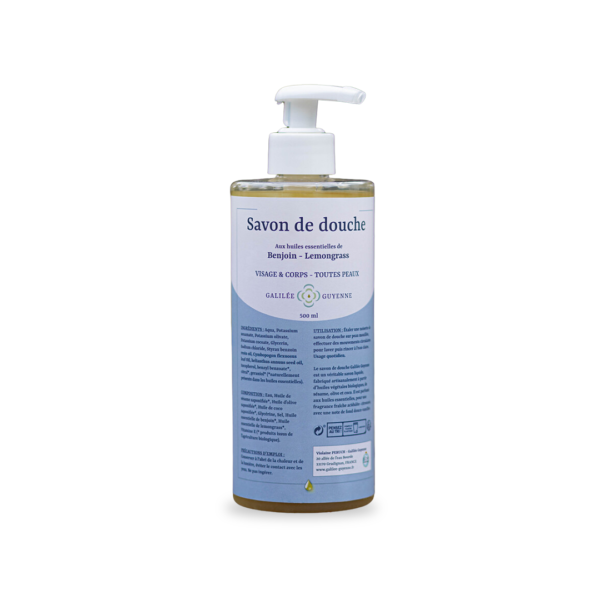 Savon de Douche – Galilée Guyenne | Nettoyant liquide naturel pour une peau douce et rafraîchie