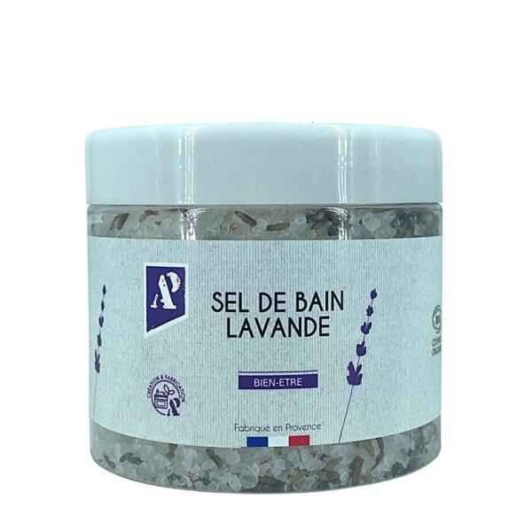 Sel de bain - aux huiles essentielles relaxantes de lavande